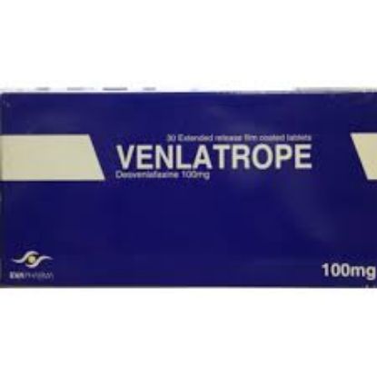 Picture of VENLATROPE 100 MG 30 EXT.REL.TAB