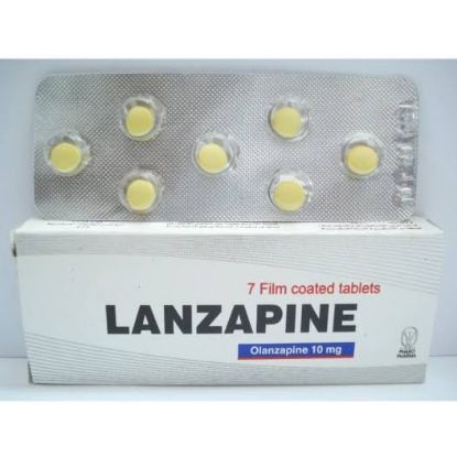 Picture of LANZAPINE 10MG 7 F.C. TAB