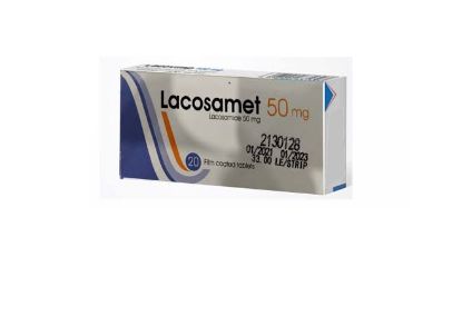 Picture of LACOSAMET 50 MG 20 F.C. TAB