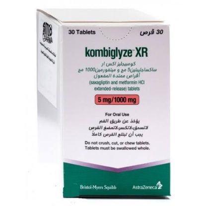 Picture of KOMBIGLYZE XR 5/1000 MG 30 TAB
