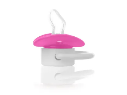 Picture of BUBBLES BEVELED PACIFIER 0-3M, ROSE