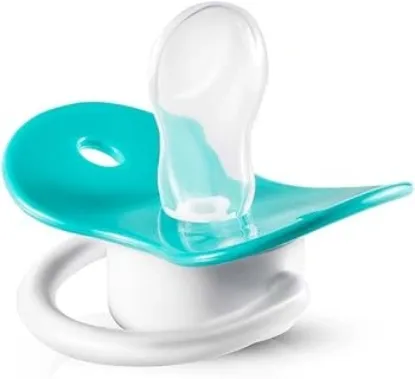 Picture of BUBBLES BEVELED PACIFIER 6M GREEN