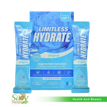 Picture of LIMITLESS HYDRATE ORIGINAL BLUE RASPBERRY 6 SACHETS
