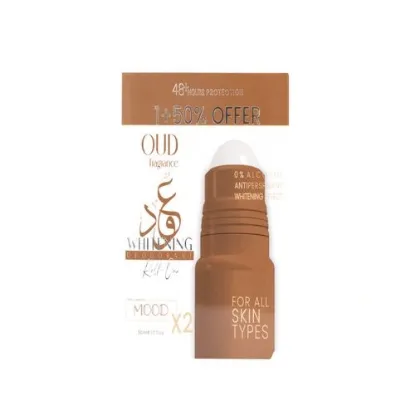 Picture of MOOD OUD WHITENING DEODORANT ROLL ON OFFER 1+50% 50ML