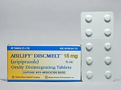 Picture of ABILIFY 15 MG 10 DISCMELT ORALLY DIS.TAB