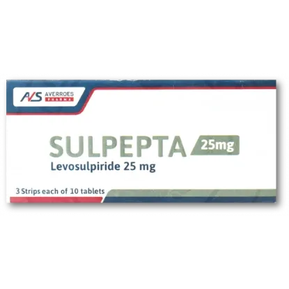 Picture of SULPEPTA 25 MG 30 TABS.